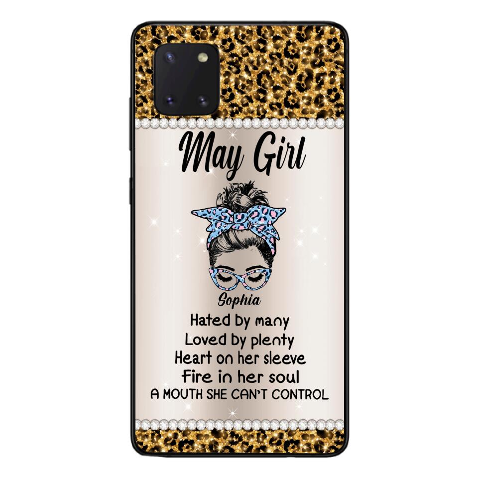 Personalized May Girl With Tatoos Phone Case Printed 25MAR-HQ28