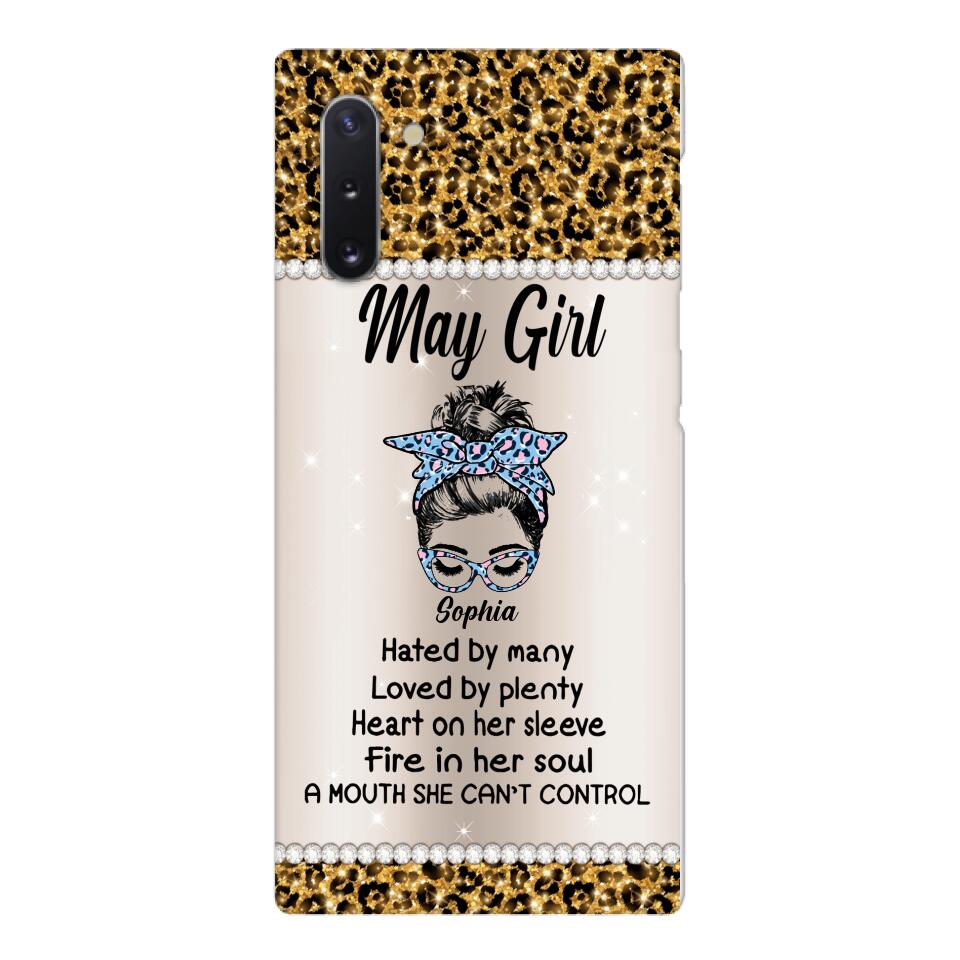 Personalized May Girl With Tatoos Phone Case Printed 25MAR-HQ28