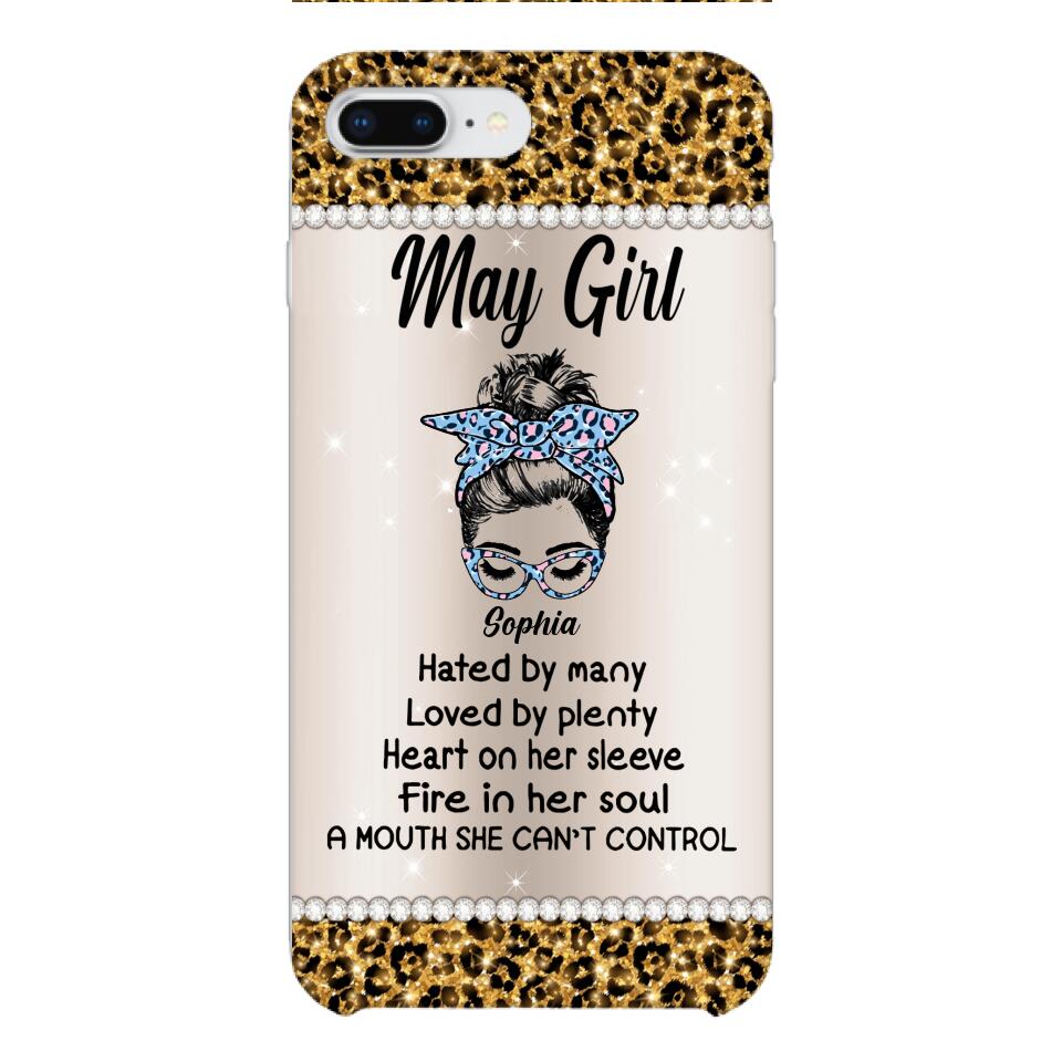 Personalized May Girl With Tatoos Phone Case Printed 25MAR-HQ28