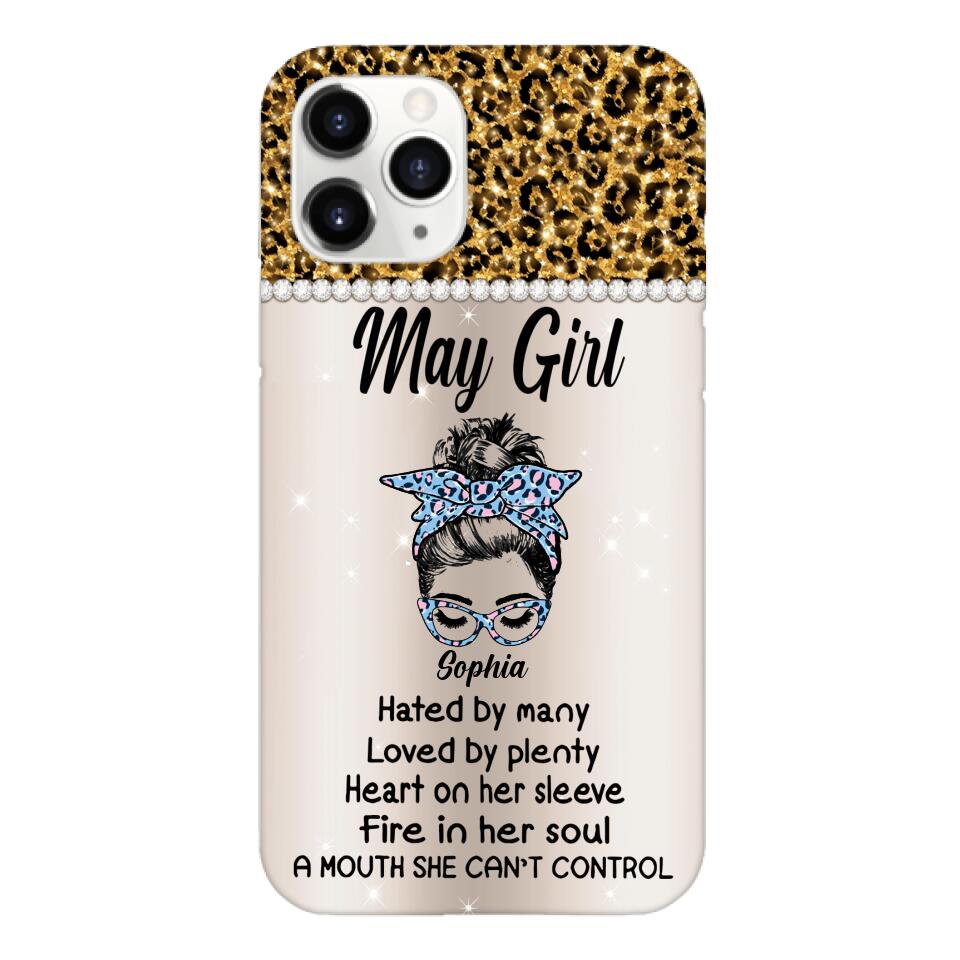 Personalized May Girl With Tatoos Phone Case Printed 25MAR-HQ28