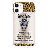 Personalized June Girl With Tatoos Phone Case Printed 25MAR-HQ28