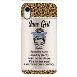 Personalized June Girl With Tatoos Phone Case Printed 25MAR-HQ28