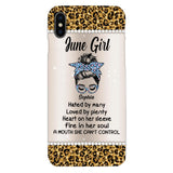 Personalized June Girl With Tatoos Phone Case Printed 25MAR-HQ28
