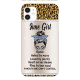 Personalized June Girl With Tatoos Phone Case Printed 25MAR-HQ28