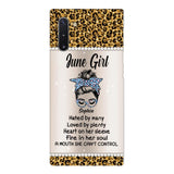 Personalized June Girl With Tatoos Phone Case Printed 25MAR-HQ28