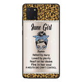 Personalized June Girl With Tatoos Phone Case Printed 25MAR-HQ28