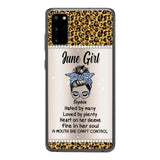 Personalized June Girl With Tatoos Phone Case Printed 25MAR-HQ28