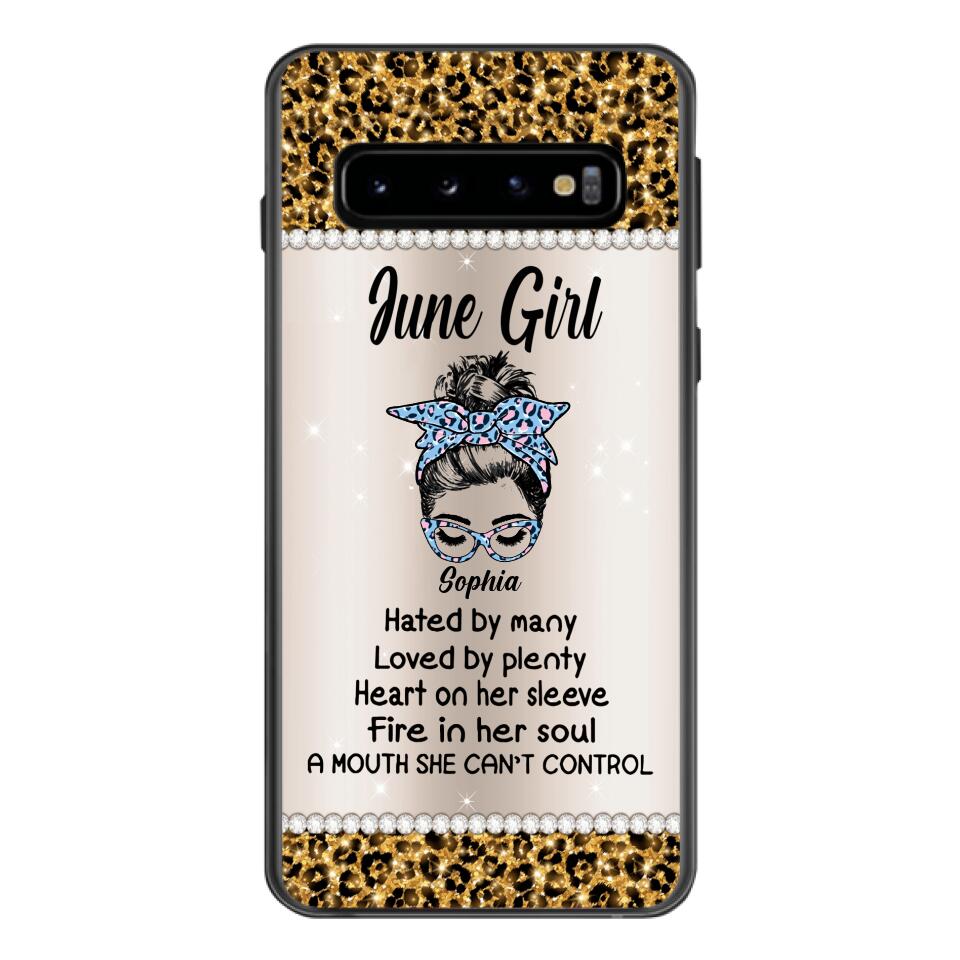 Personalized June Girl With Tatoos Phone Case Printed 25MAR-HQ28