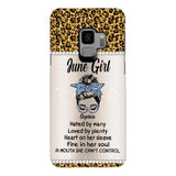 Personalized June Girl With Tatoos Phone Case Printed 25MAR-HQ28