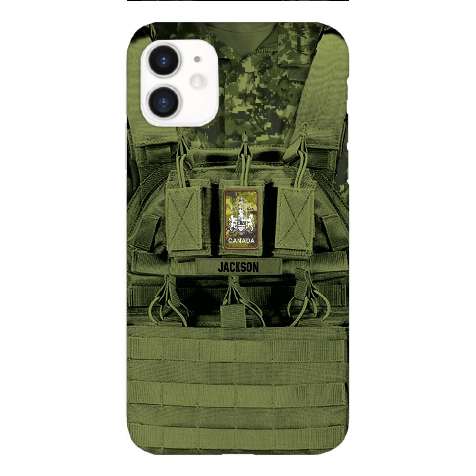 Personalized Canadian Soldier Phone Case Printed 25MAR-DT29