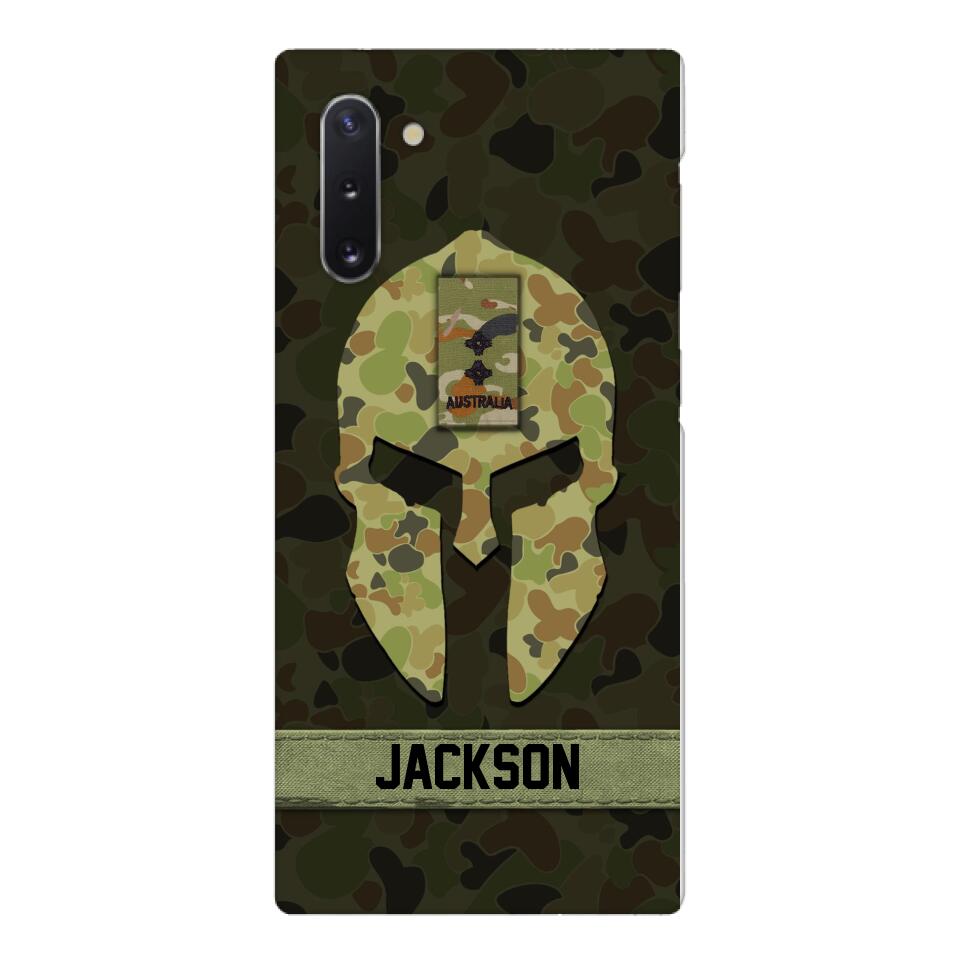 Personalized Australian soldier camo rank Phone Case Printed M3Q 2903