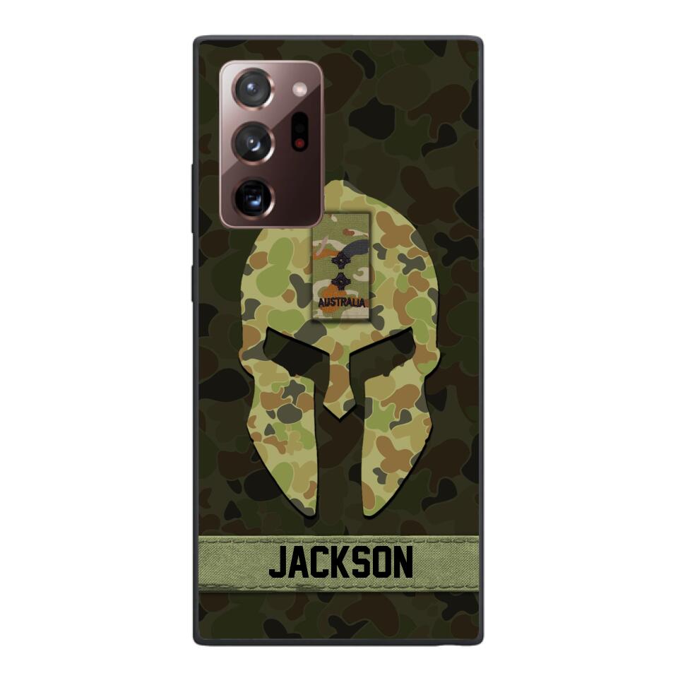 Personalized Australian soldier camo rank Phone Case Printed M3Q 2903