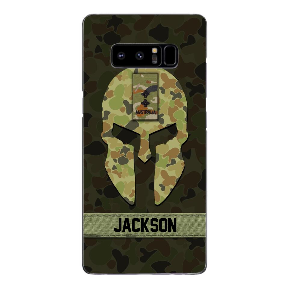 Personalized Australian soldier camo rank Phone Case Printed M3Q 2903
