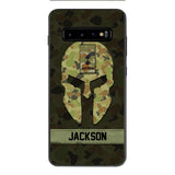 Personalized Australian soldier camo rank Phone Case Printed M3Q 2903