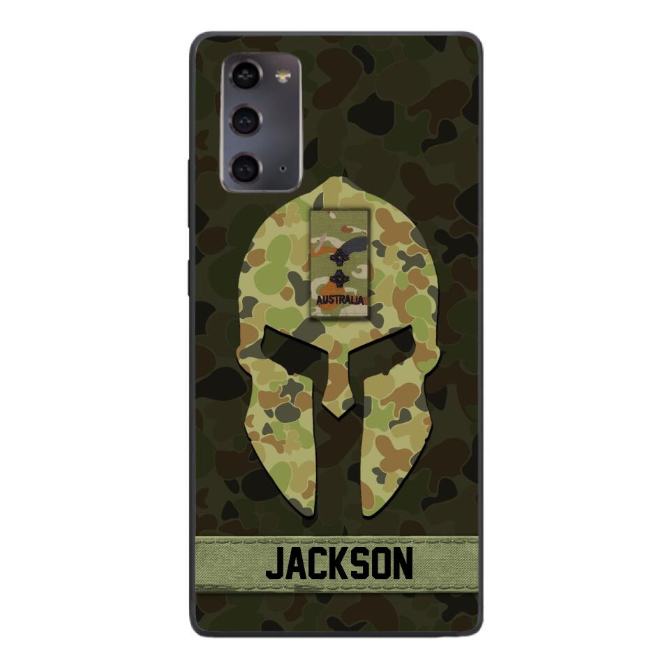 Personalized Australian soldier camo rank Phone Case Printed M3Q 2903