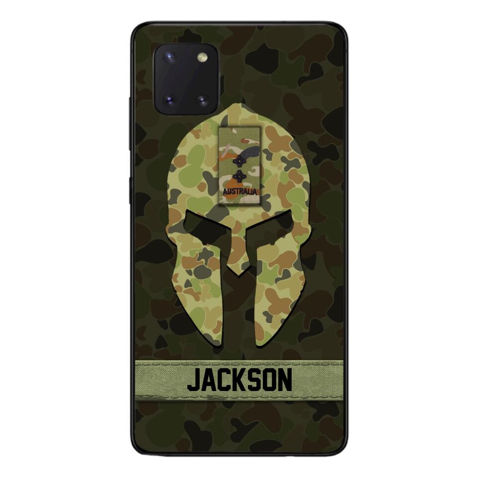 Personalized Australian soldier camo rank Phone Case Printed M3Q 2903