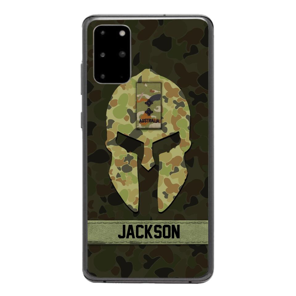 Personalized Australian soldier camo rank Phone Case Printed M3Q 2903