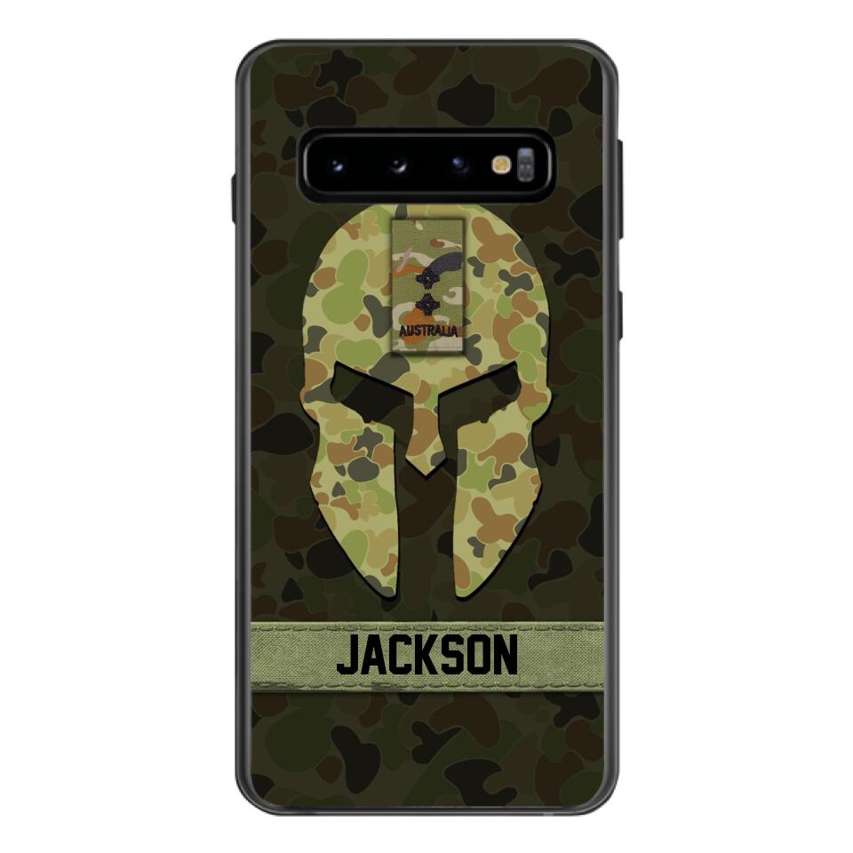 Personalized Australian soldier camo rank Phone Case Printed M3Q 2903