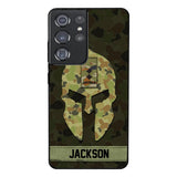 Personalized Australian soldier camo rank Phone Case Printed M3Q 2903