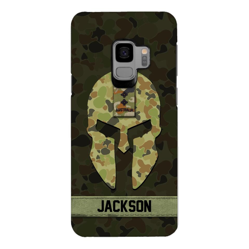 Personalized Australian soldier camo rank Phone Case Printed M3Q 2903