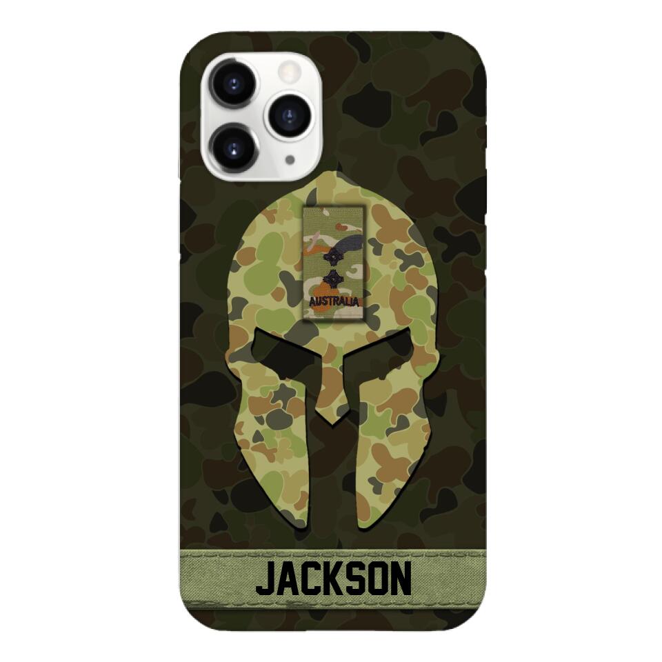 Personalized Australian soldier camo rank Phone Case Printed M3Q 2903