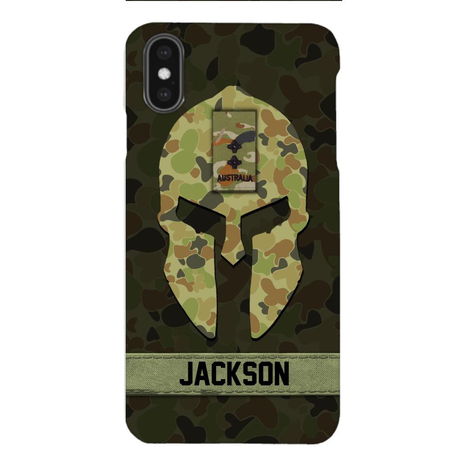 Personalized Australian soldier camo rank Phone Case Printed M3Q 2903