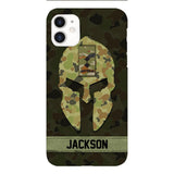 Personalized Australian soldier camo rank Phone Case Printed M3Q 2903