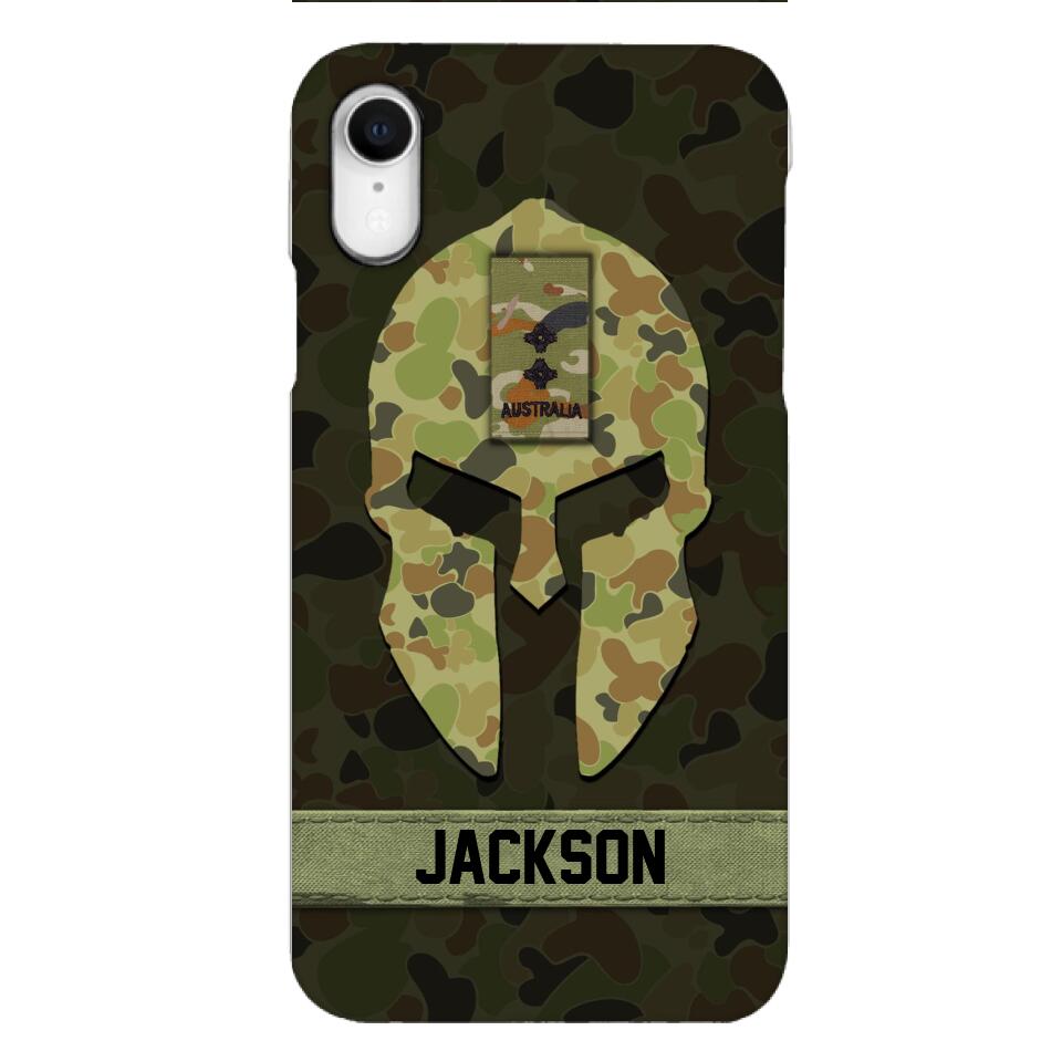 Personalized Australian soldier camo rank Phone Case Printed M3Q 2903