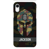 Personalized Begium soldier camo rank Phone Case Printed M3Q 2903