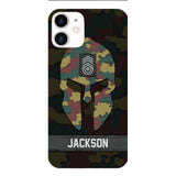 Personalized Begium soldier camo rank Phone Case Printed M3Q 2903