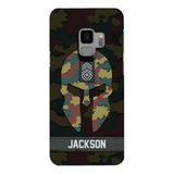 Personalized Begium soldier camo rank Phone Case Printed M3Q 2903