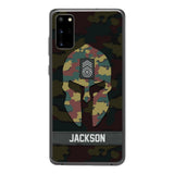 Personalized Begium soldier camo rank Phone Case Printed M3Q 2903