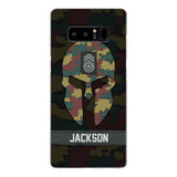 Personalized Begium soldier camo rank Phone Case Printed M3Q 2903