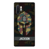Personalized Begium soldier camo rank Phone Case Printed M3Q 2903