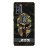 Personalized Begium soldier camo rank Phone Case Printed M3Q 2903