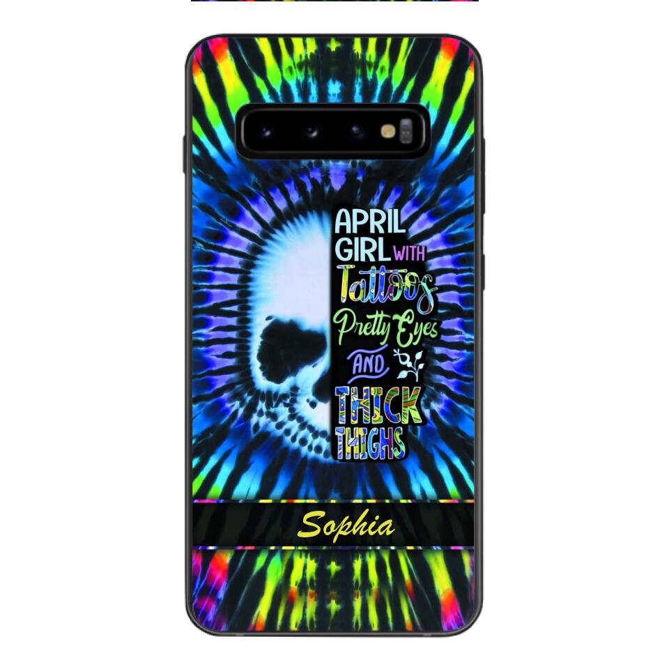 Personalized April Girl With Tattoos  Phone Case Printed 25MAR-HQ29