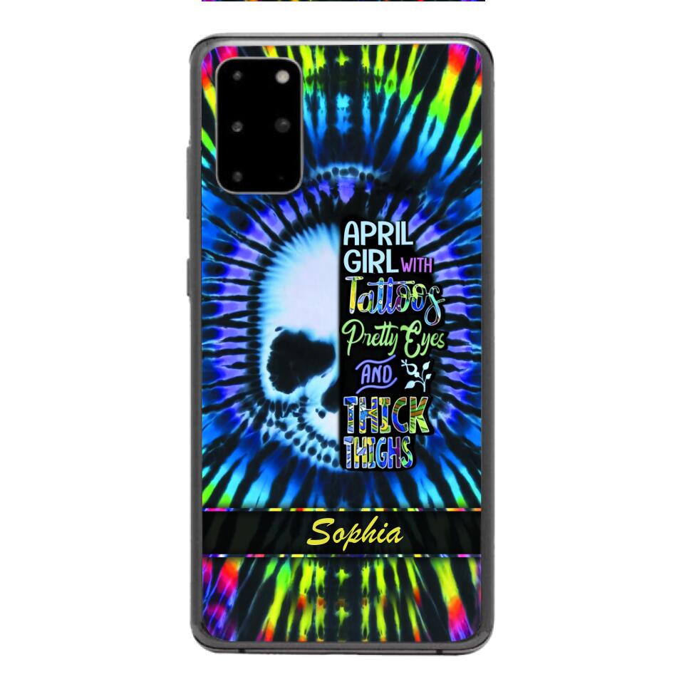 Personalized April Girl With Tattoos  Phone Case Printed 25MAR-HQ29