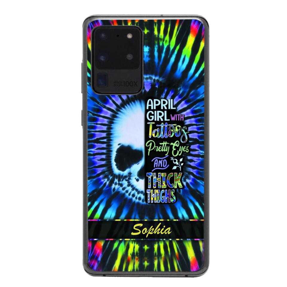 Personalized April Girl With Tattoos  Phone Case Printed 25MAR-HQ29
