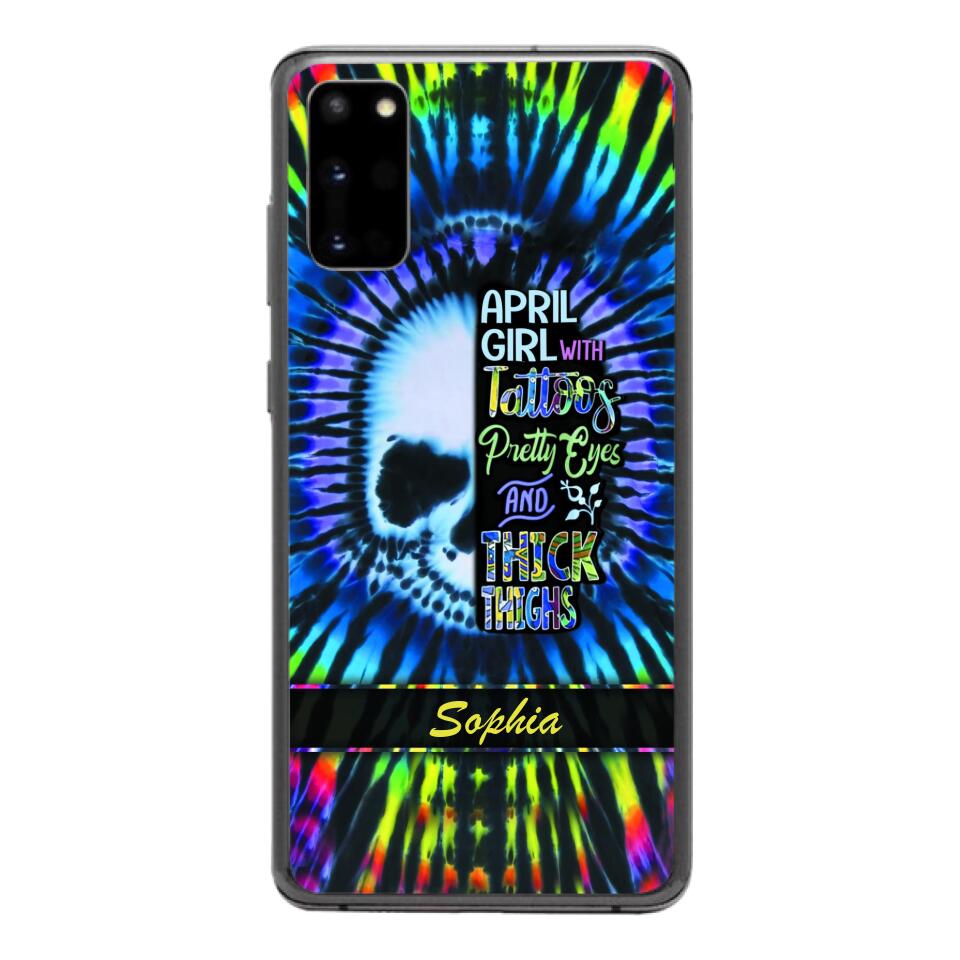 Personalized April Girl With Tattoos  Phone Case Printed 25MAR-HQ29