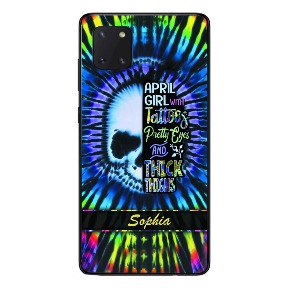 Personalized April Girl With Tattoos  Phone Case Printed 25MAR-HQ29