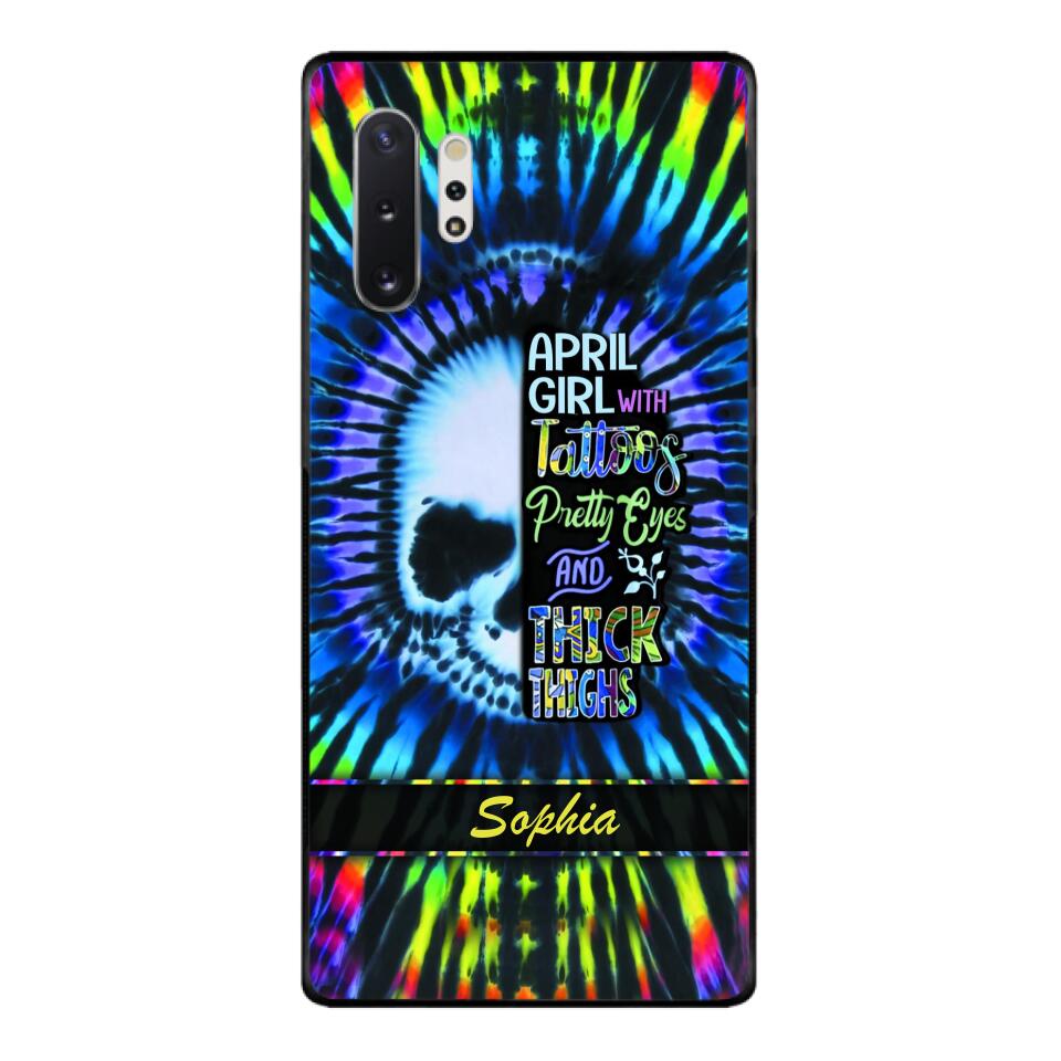 Personalized April Girl With Tattoos  Phone Case Printed 25MAR-HQ29