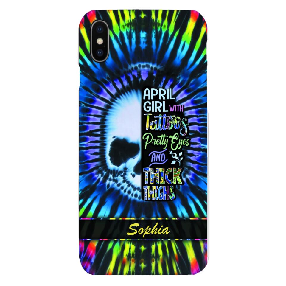 Personalized April Girl With Tattoos  Phone Case Printed 25MAR-HQ29