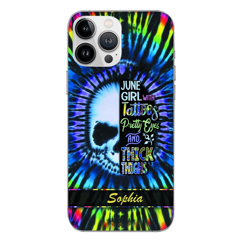 Personalized June Girl With Tattoos  Phone Case Printed 25MAR-HQ29