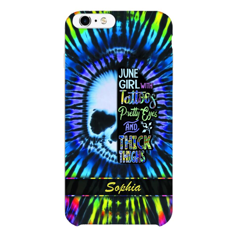 Personalized June Girl With Tattoos  Phone Case Printed 25MAR-HQ29