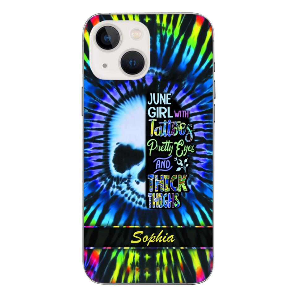 Personalized June Girl With Tattoos  Phone Case Printed 25MAR-HQ29
