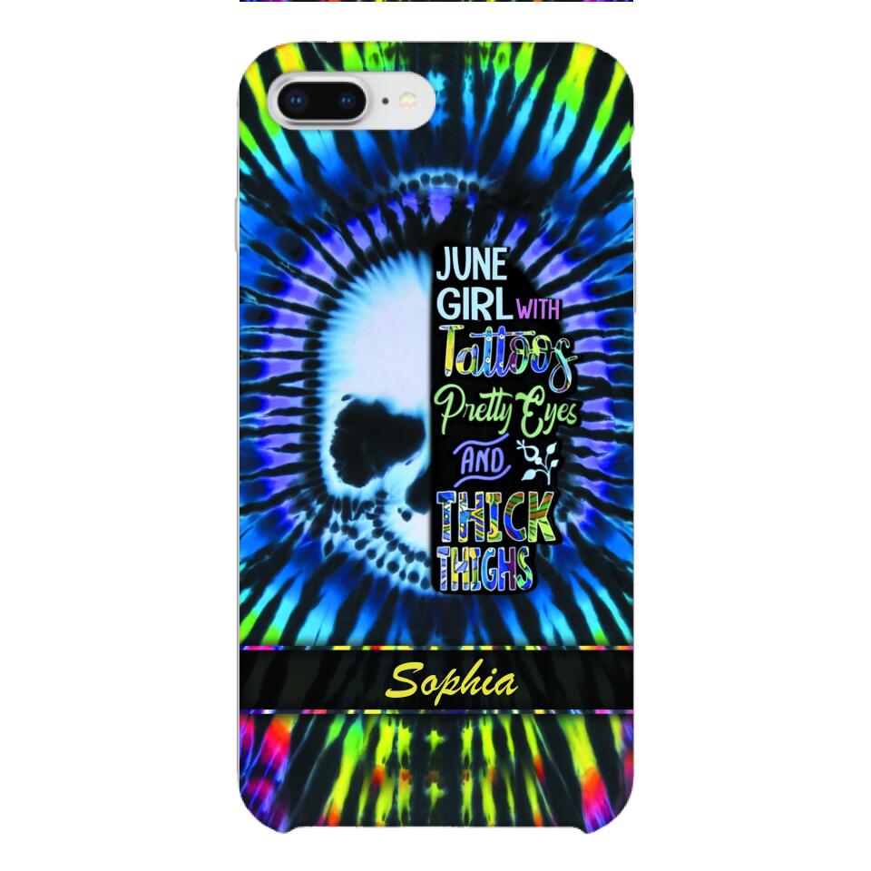Personalized June Girl With Tattoos  Phone Case Printed 25MAR-HQ29
