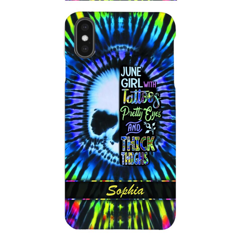 Personalized June Girl With Tattoos  Phone Case Printed 25MAR-HQ29