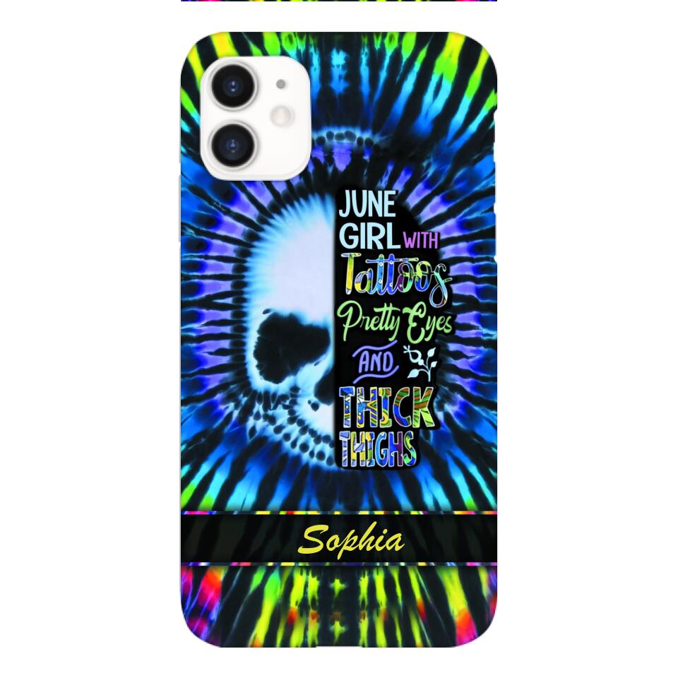 Personalized June Girl With Tattoos  Phone Case Printed 25MAR-HQ29