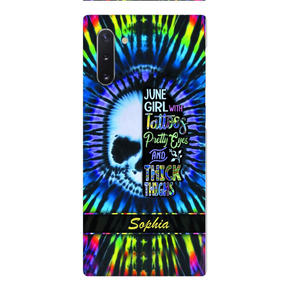 Personalized June Girl With Tattoos  Phone Case Printed 25MAR-HQ29