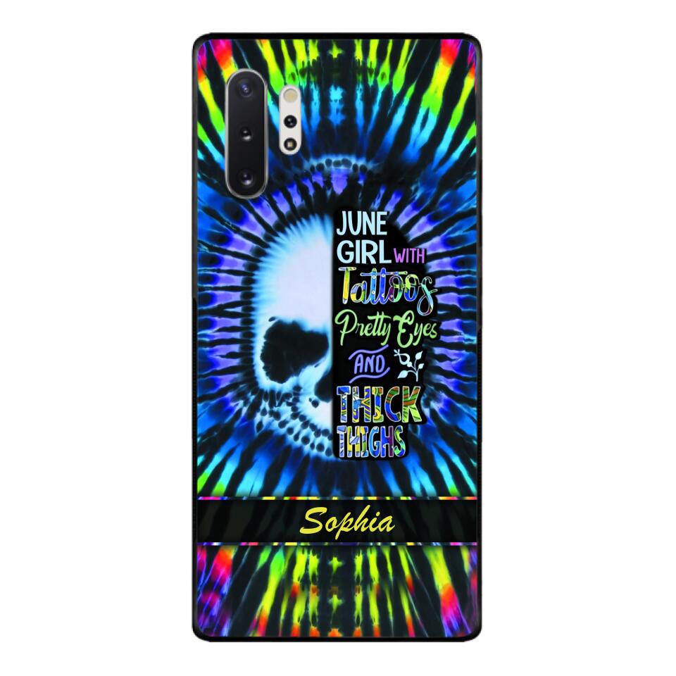 Personalized June Girl With Tattoos  Phone Case Printed 25MAR-HQ29